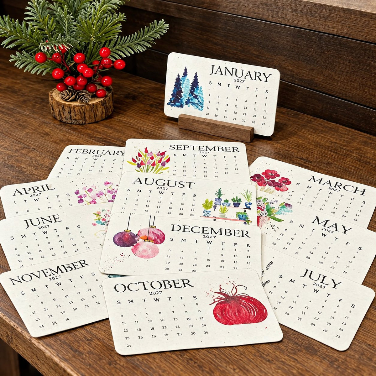 đąEco-Friendly Plantable "Timeless" Seed Calendar 2027 ⨠Planâ˘Plantâ˘Growâ˘Enjoy