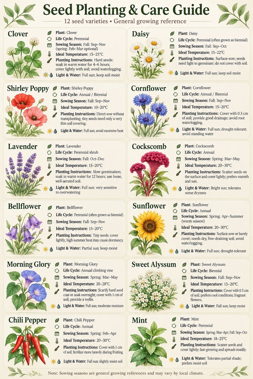 đąEco-Friendly Plantable "Timeless" Seed Calendar 2027 ⨠Planâ˘Plantâ˘Growâ˘Enjoy