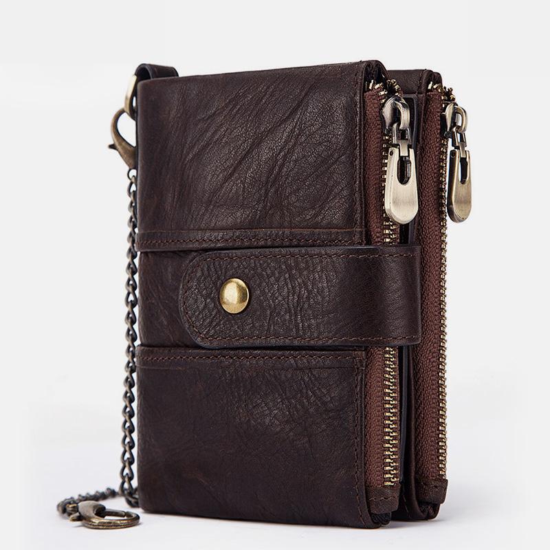 Genuine Leather Anti-theft Retro Wallet With Chain (Buy 2 for free shipping)