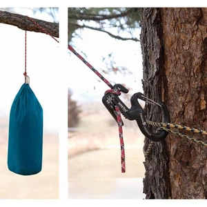 Small Aluminum Rope Tightening Mechanism With Carabiner Clip( Buy 8 Free Shipping !!!)