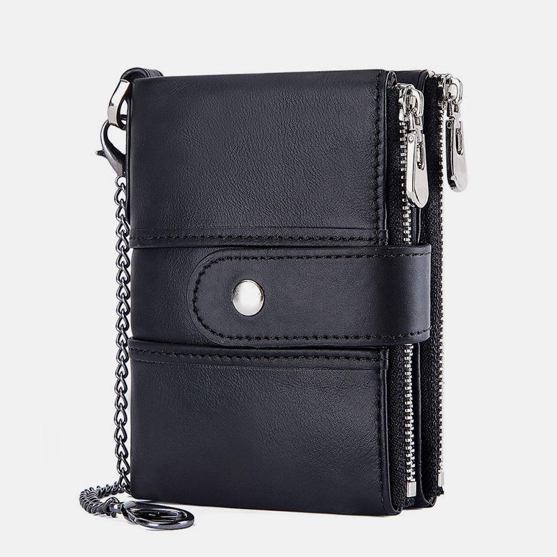 Genuine Leather Anti-theft Retro Wallet With Chain (Buy 2 for free shipping)