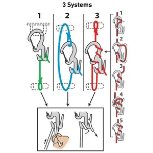Small Aluminum Rope Tightening Mechanism With Carabiner Clip( Buy 8 Free Shipping !!!)