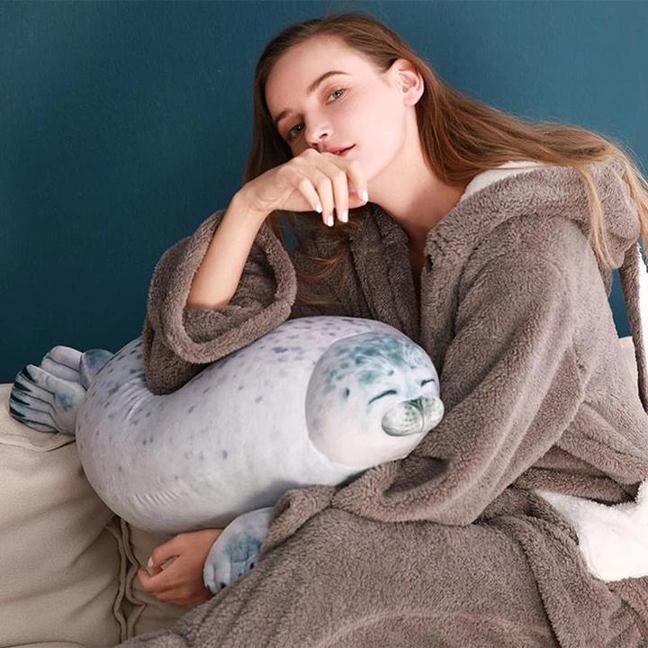 (Buy 2 Get Free Shipping)Fluffy Plush Seal Pillow