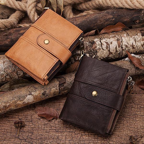 Genuine Leather Anti-theft Retro Wallet With Chain (Buy 2 for free shipping)