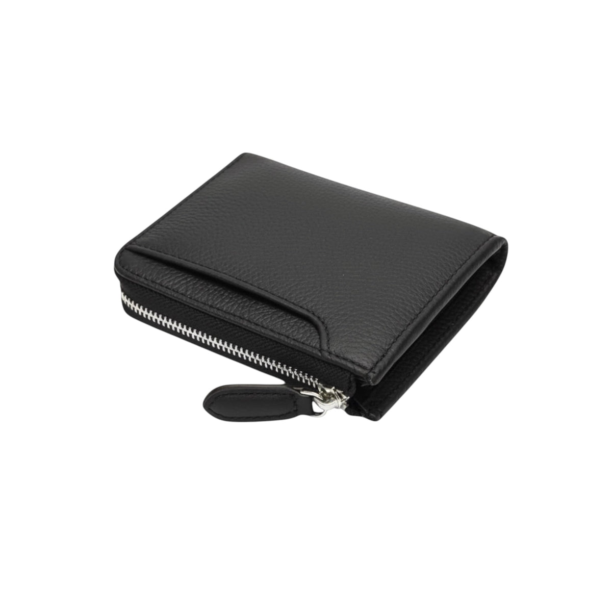 Zip-fastening wallet|Soft Leather
