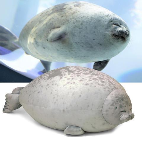 (Buy 2 Get Free Shipping)Fluffy Plush Seal Pillow