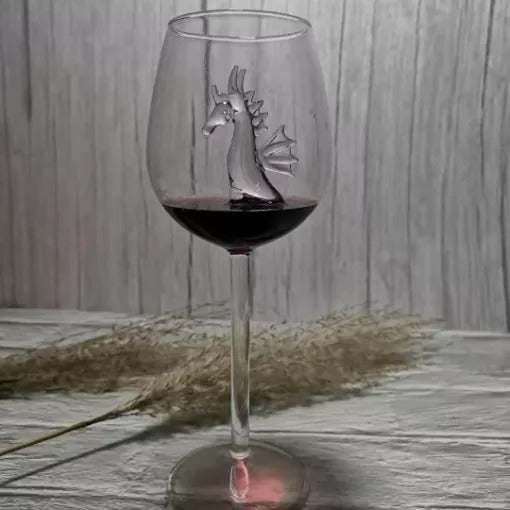 SHARK RED WINE GOBLET (Handmade)【BUY 4 FREE SHIPPING】