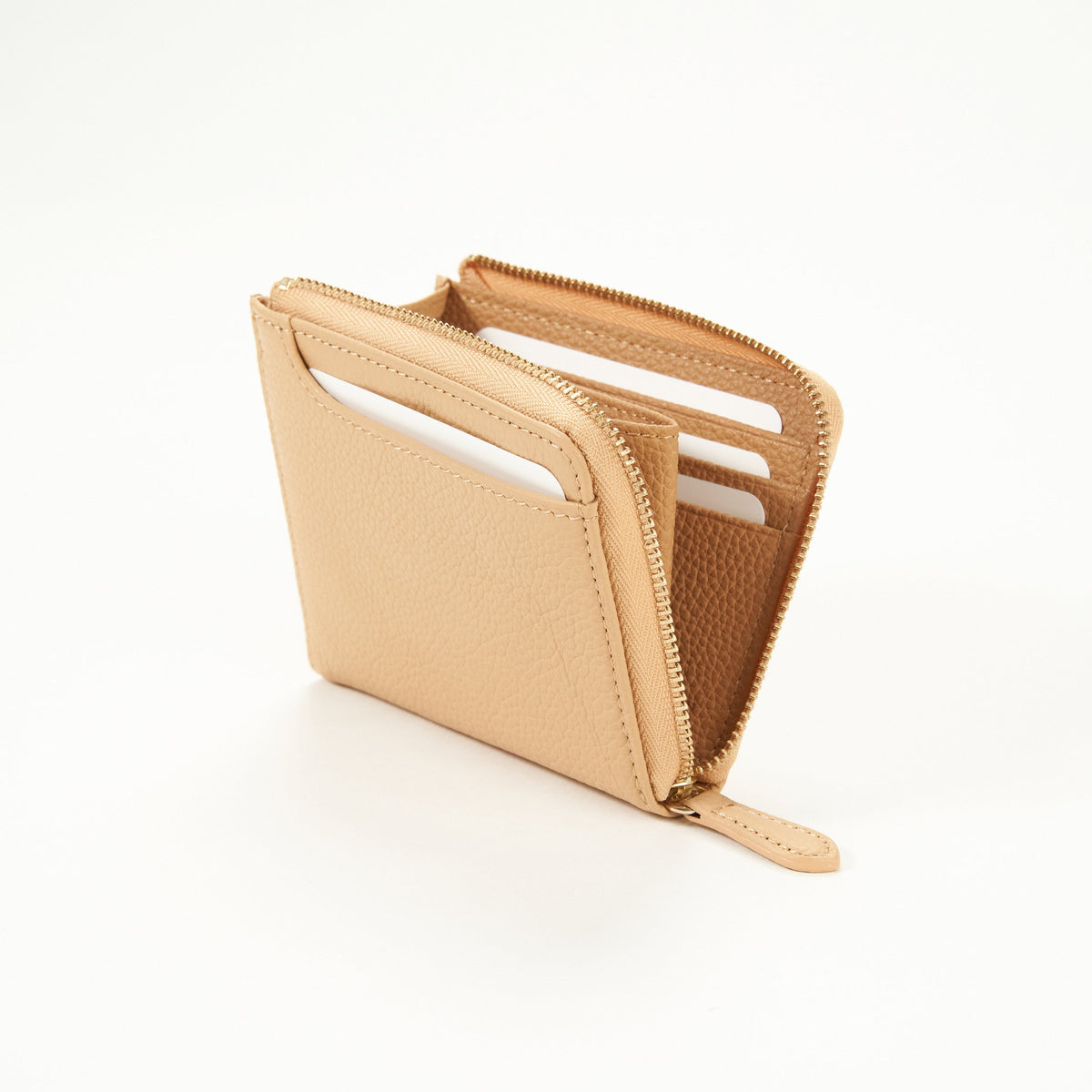 Zip-fastening wallet｜Soft Leather