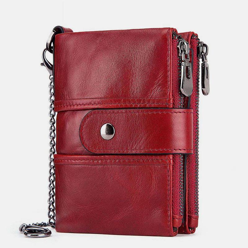 Genuine Leather Anti-theft Retro Wallet With Chain (Buy 2 for free shipping)