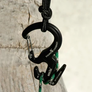 Small Aluminum Rope Tightening Mechanism With Carabiner Clip（ Buy 8 Free Shipping !!!）