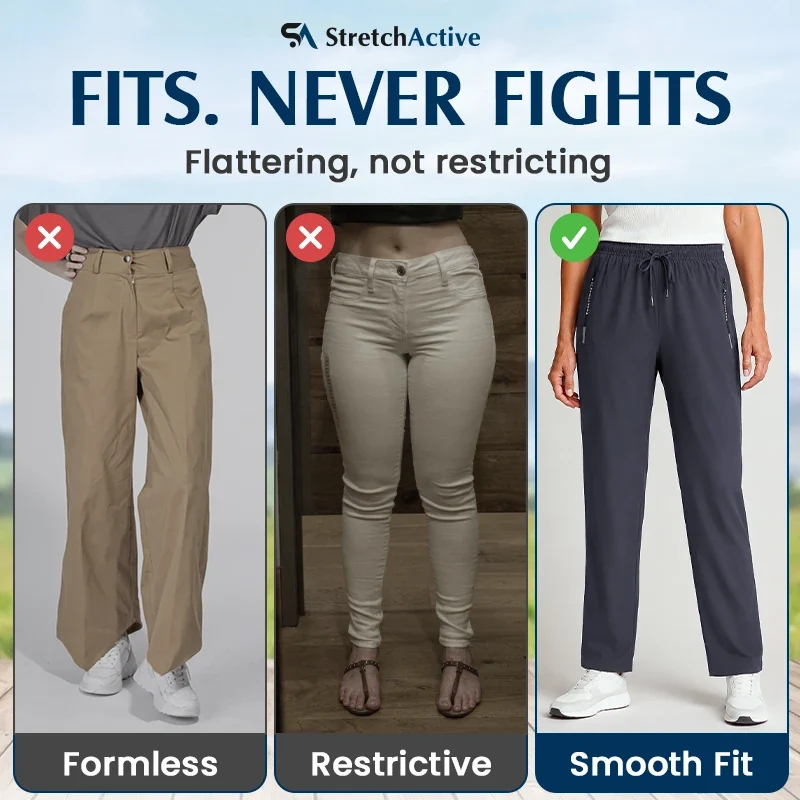 StretchActive - Women's Ultra Soft Stretch EveryWear Pants