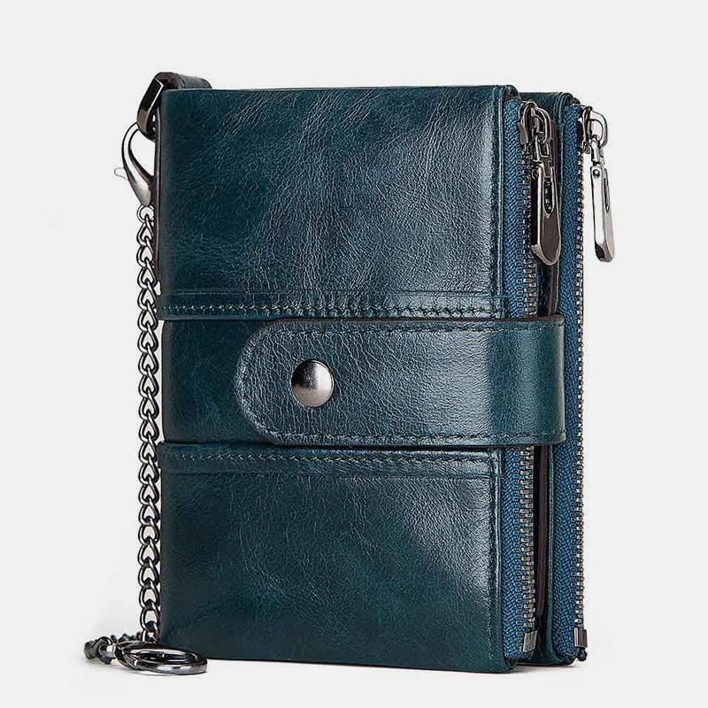 Genuine Leather Anti-theft Retro Wallet With Chain (Buy 2 for free shipping)