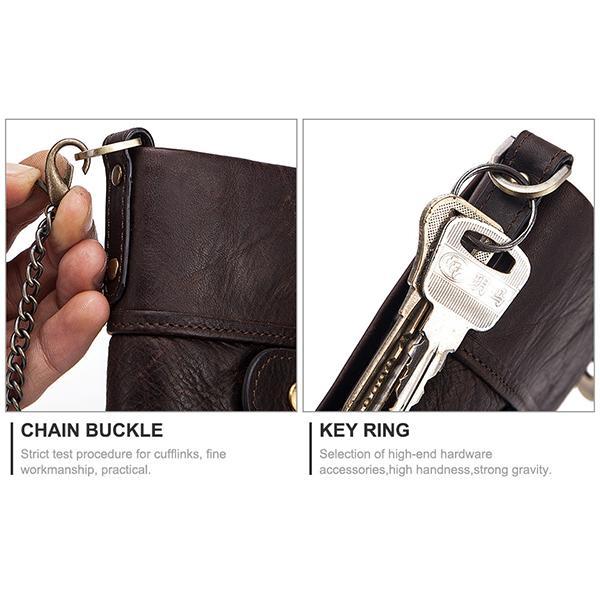 Genuine Leather Anti-theft Retro Wallet With Chain (Buy 2 for free shipping)