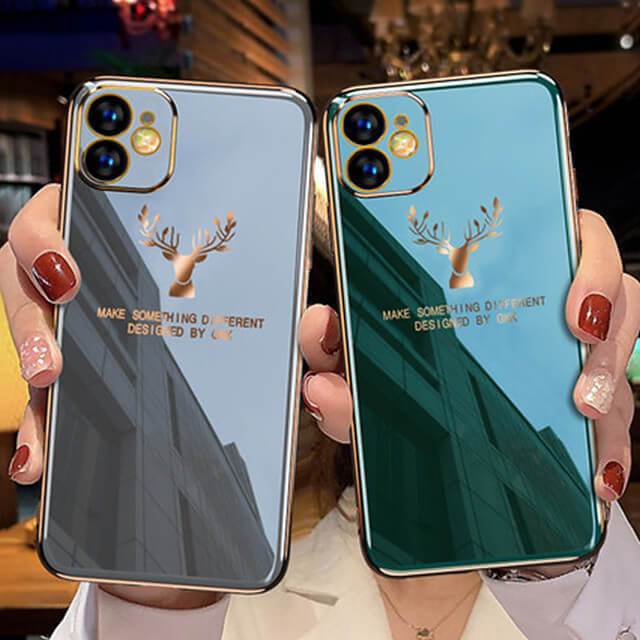 2020 Deer Pattern Camera All-inclusive Electroplating Process iPhone Case